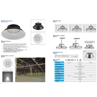 Circular 100WUFO mining lamp