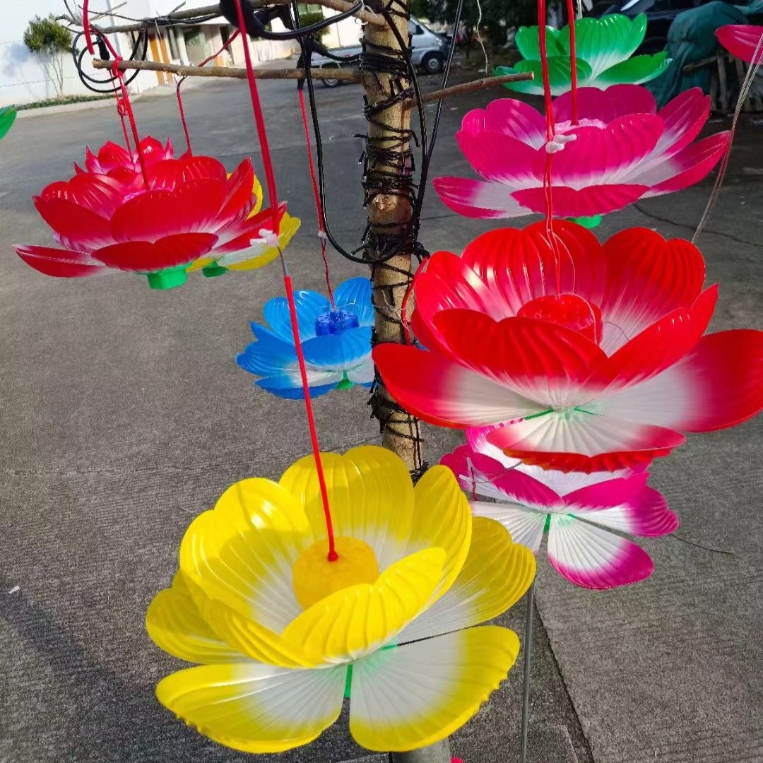 Festival Vibrant Lotus Lamps
