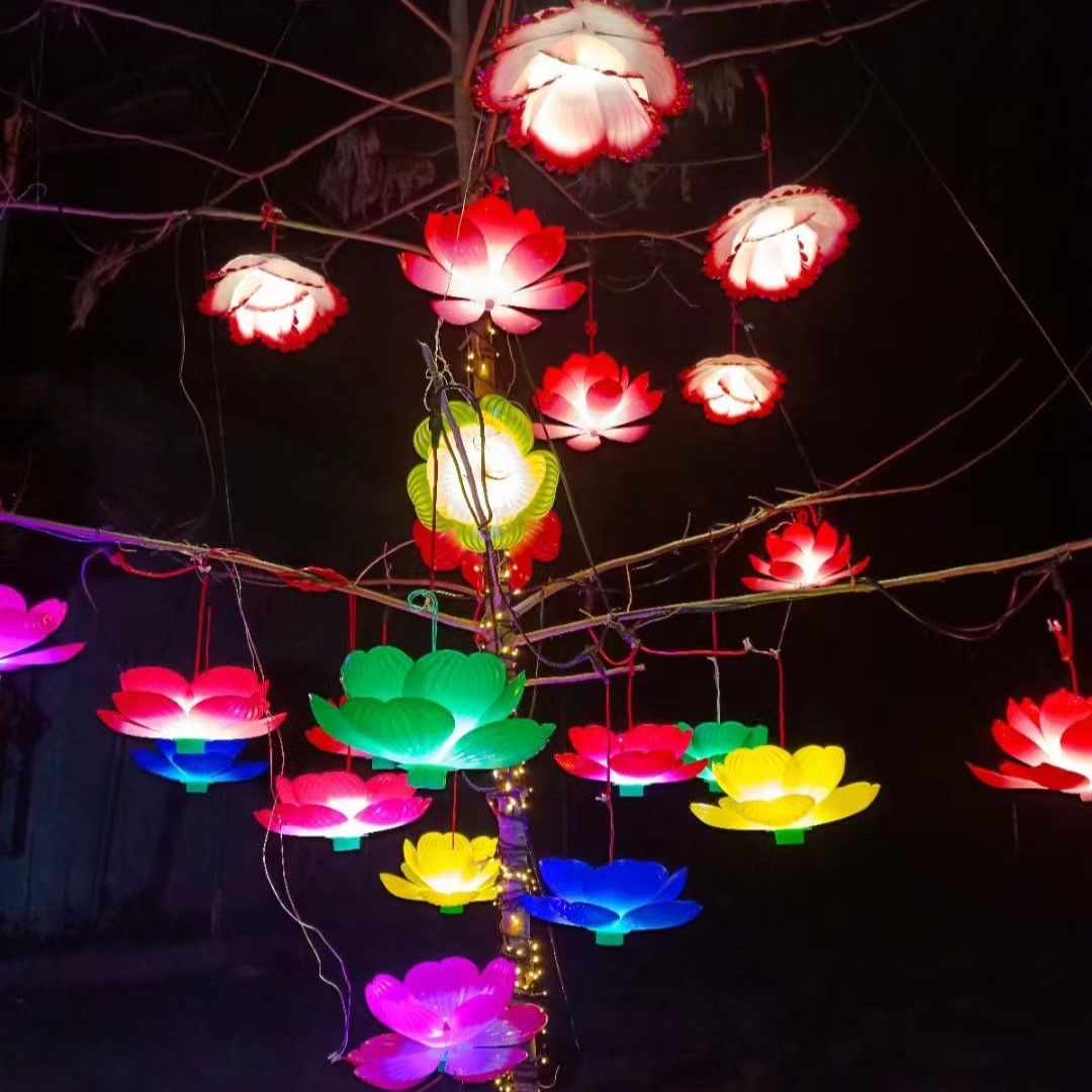 Waterproof Illusion Lotus String Lights