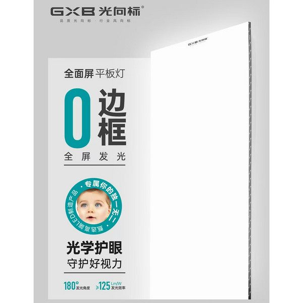 LED全面屏平板灯光学护眼