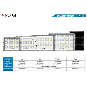 Outdoor waterproof solar floodlight