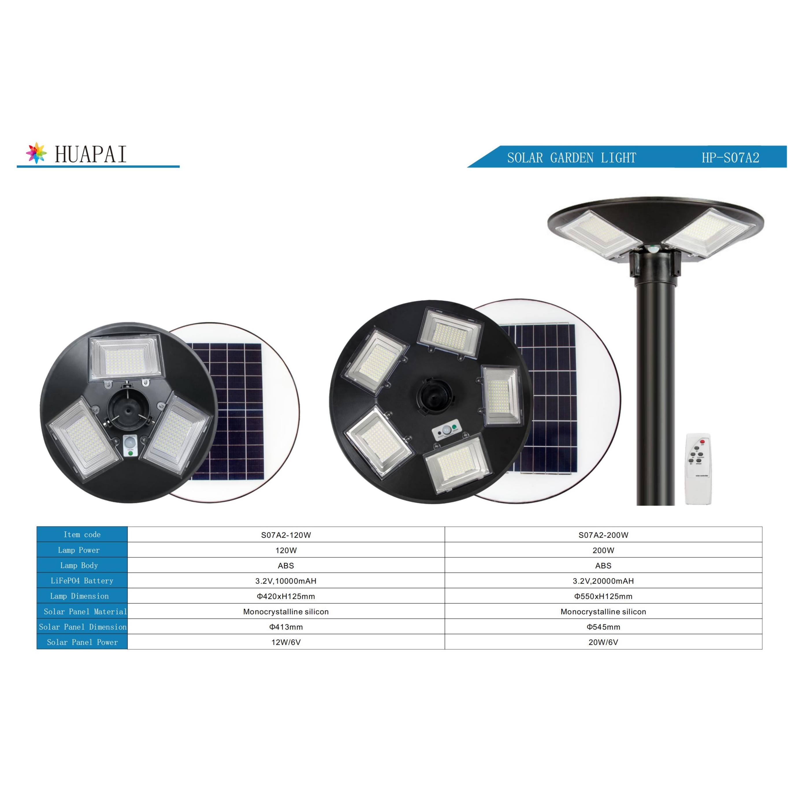 Solar Outdoor Round UFO Light