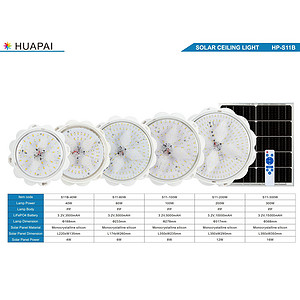 Remote-controlled solar ceiling light