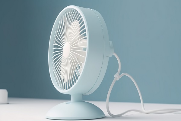Circular White Mini Fan: Achieving Both Lighting and Cooling