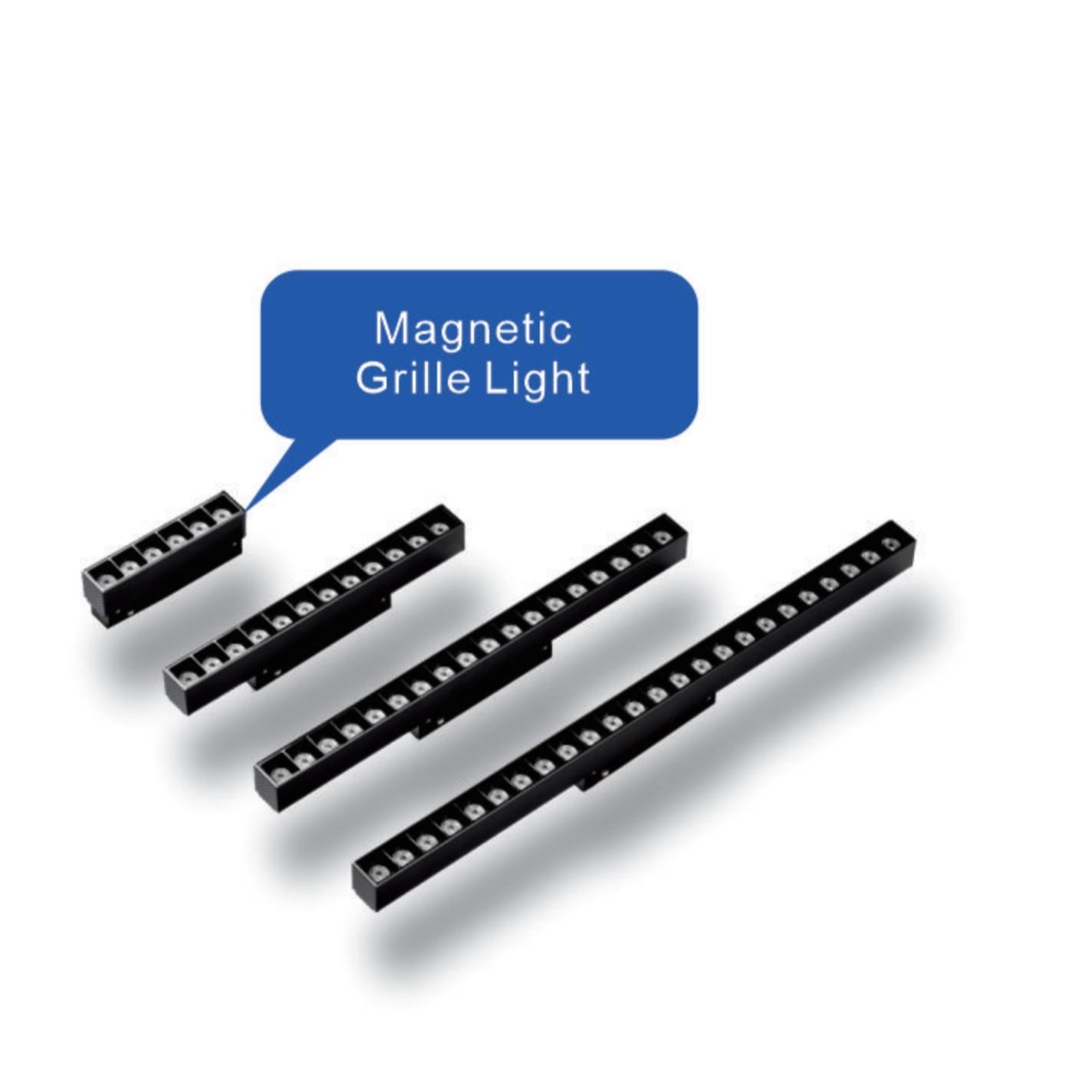 Simple magnetic grille light