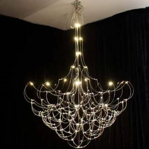 Modern minimalist interior crystal chandelier