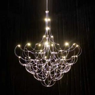 Luxury European-style villa crystal chandeliers