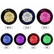 Colorful luminous spherical landscape lights