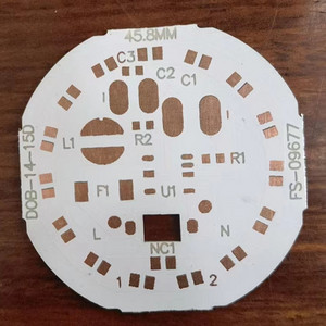 45.8mm aluminum substrate round downlight wickboard