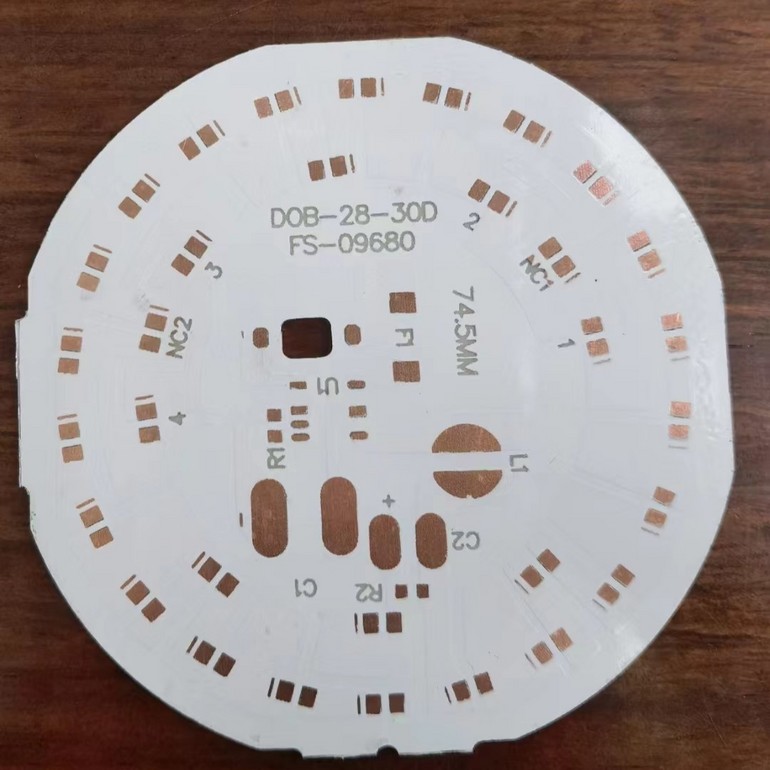 74.5mm aluminum substrate round wickboard