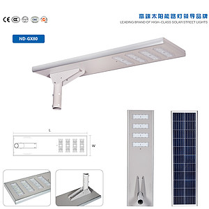 Outdoor solar street lights in new rural areas