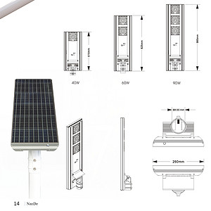 Multi angle illuminated solar street lights