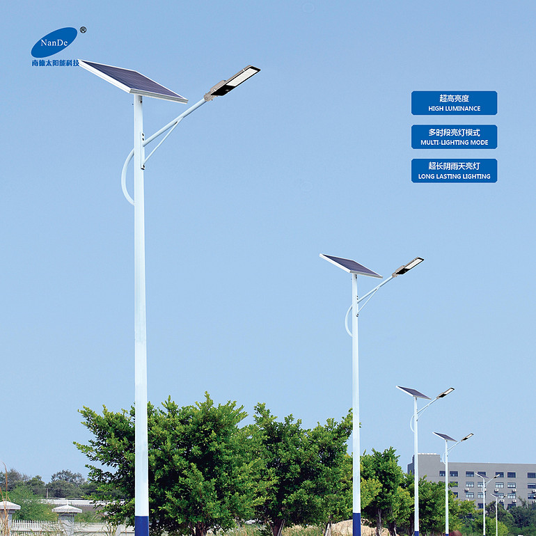 Super bright LED solar lights for rural roads