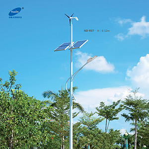Wind and solar integrated lights