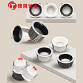 Simplified LED anti glare embedded glare light