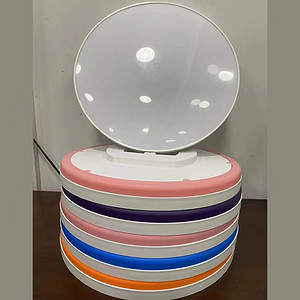 Colored circular LED ceiling light