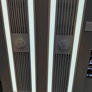 Embedded air conditioning vent with LED lights