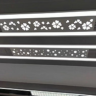 Design oriented air conditioning vents with LED lights