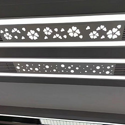 Design oriented air conditioning vents with LED lights