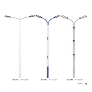 Double arm high pole illumination street light