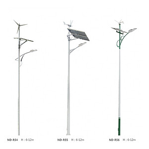 Environmentally friendly wind and solar powered street lights