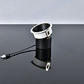 Modern minimalist black and white spotlights