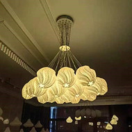 Creative restaurant chandelier design with a retro feel