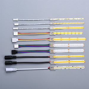 LED strip light with self-adhesive backing