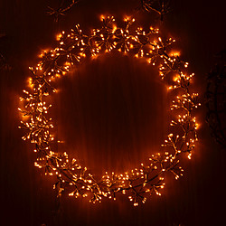 Orange bubble ball light string