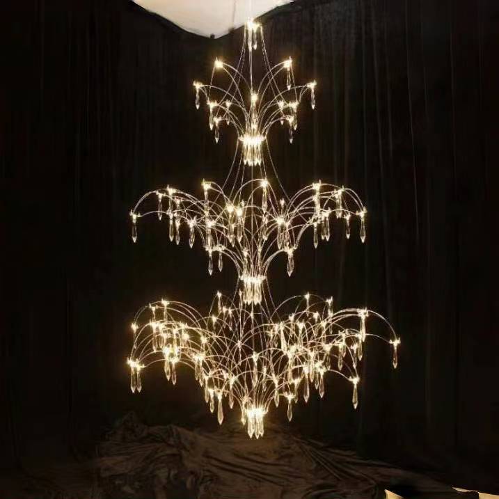 European-style luxury interior crystal chandeliers