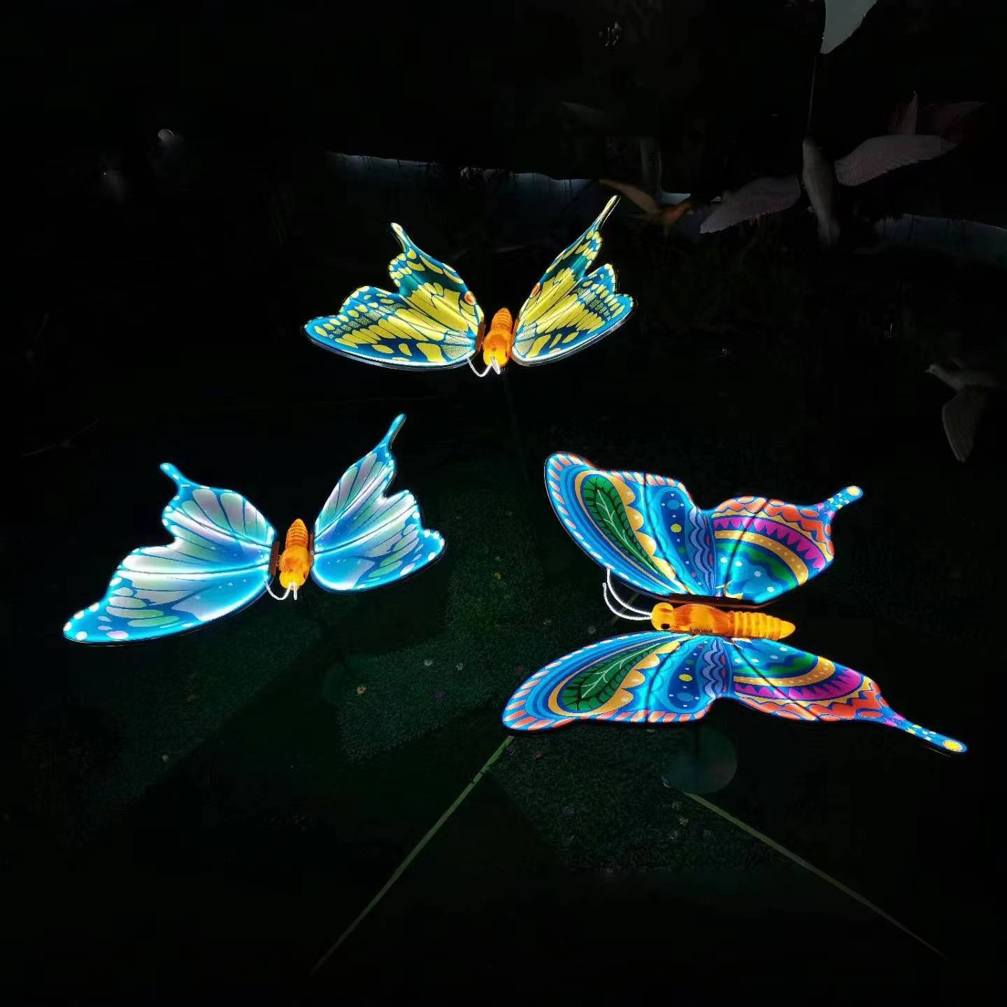 Outdoor simulation dynamic butterfly landscape lights
