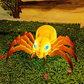 Outdoor dynamic simulated insect landscape lights