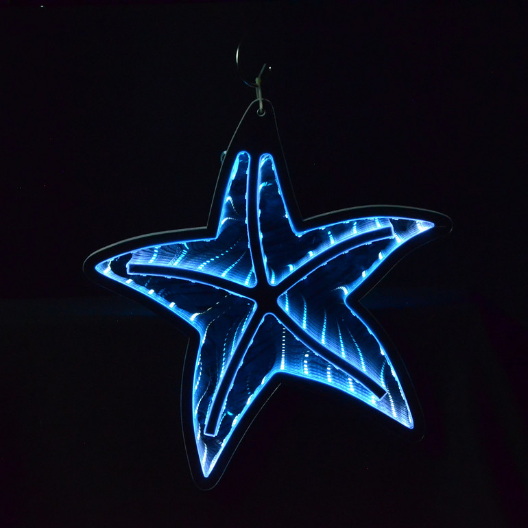Blue starfish fashion landscape light