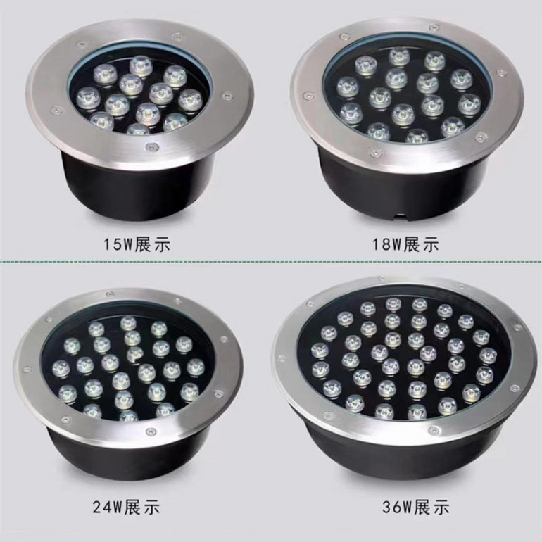 Brilliant integrated low-voltage LED underwater light