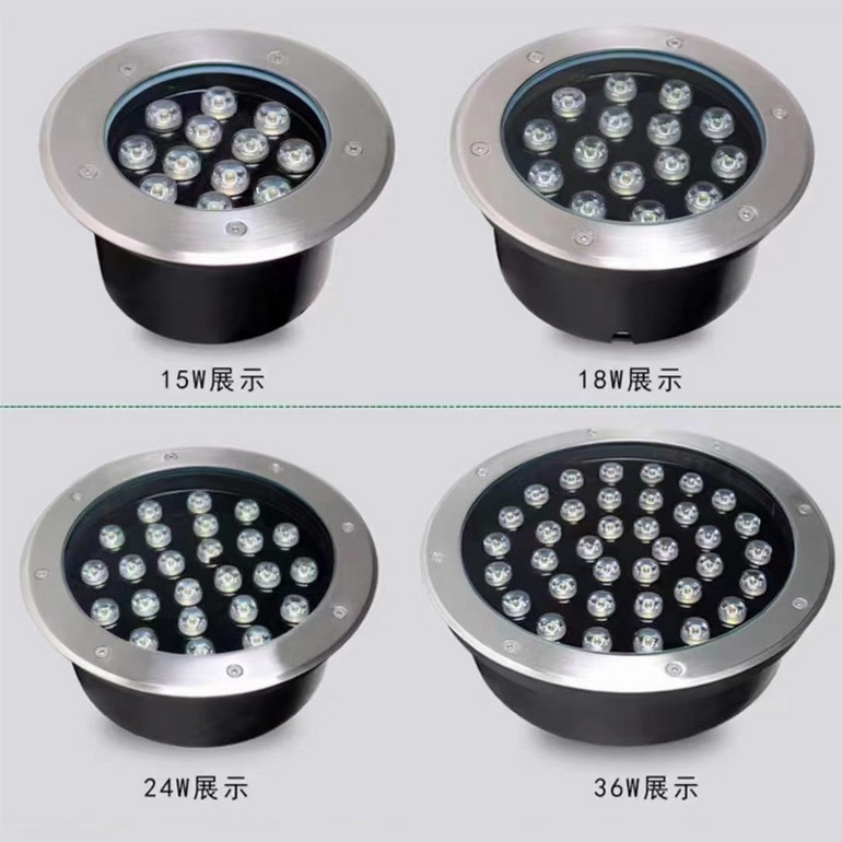 Brilliant integrated low-voltage LED underwater light