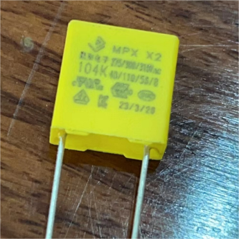 Safety MPX X2 capacitor