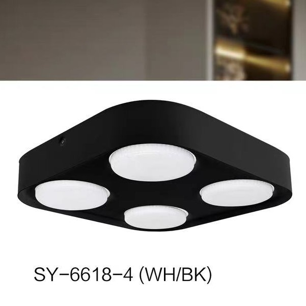 Surface mounted LED square four head down light