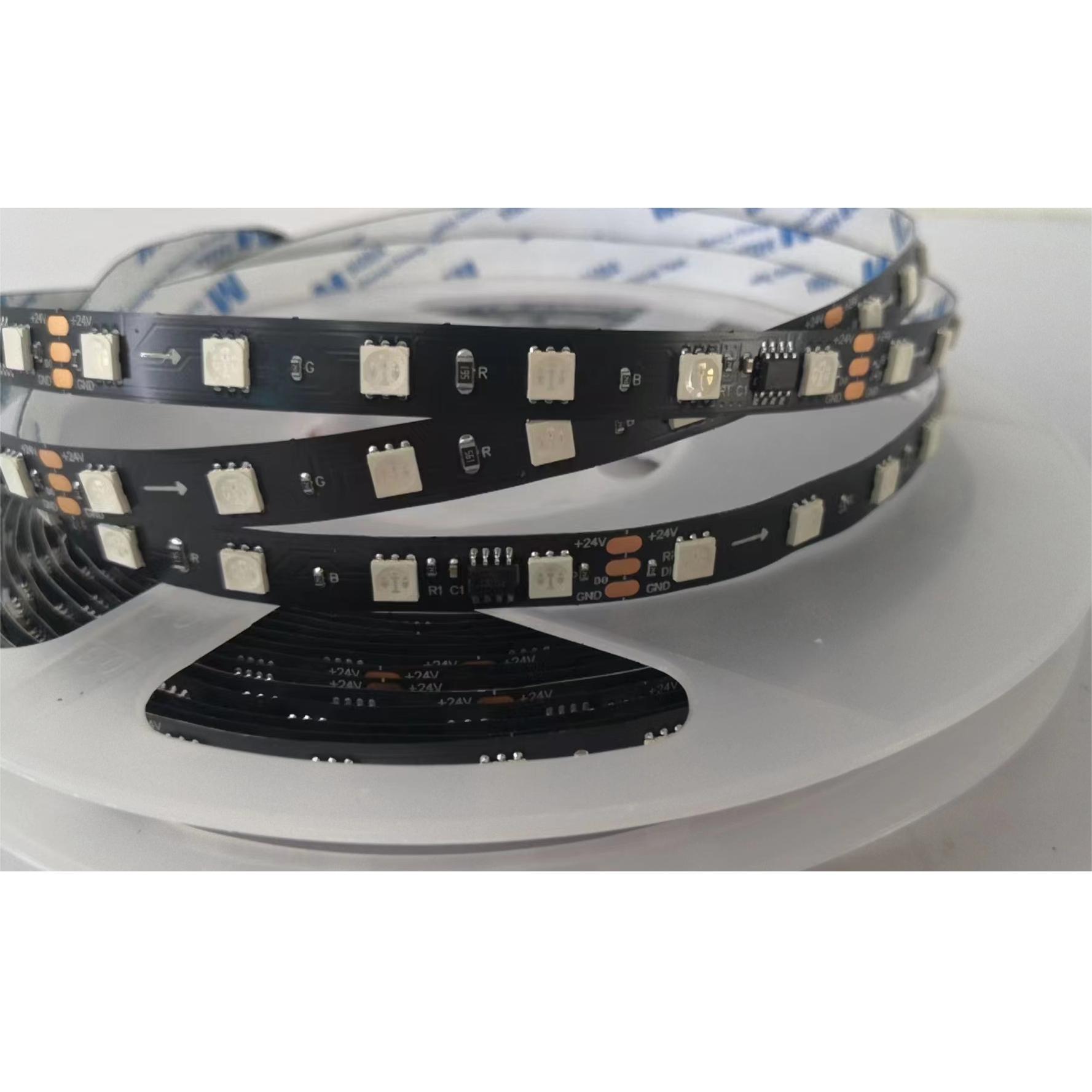 Practical and precise black LED soft light strip