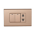 Rose gold double-open one-position socket