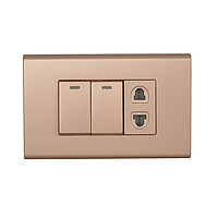 Rose gold double-open one-position socket