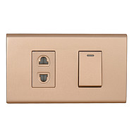 Rose gold single-open unit socket