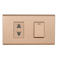 Rose gold single-open unit socket