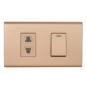 Rose gold single-open unit socket