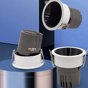 Modern minimalist black and white cup embedded down light