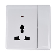 White one-switch, one-position socket