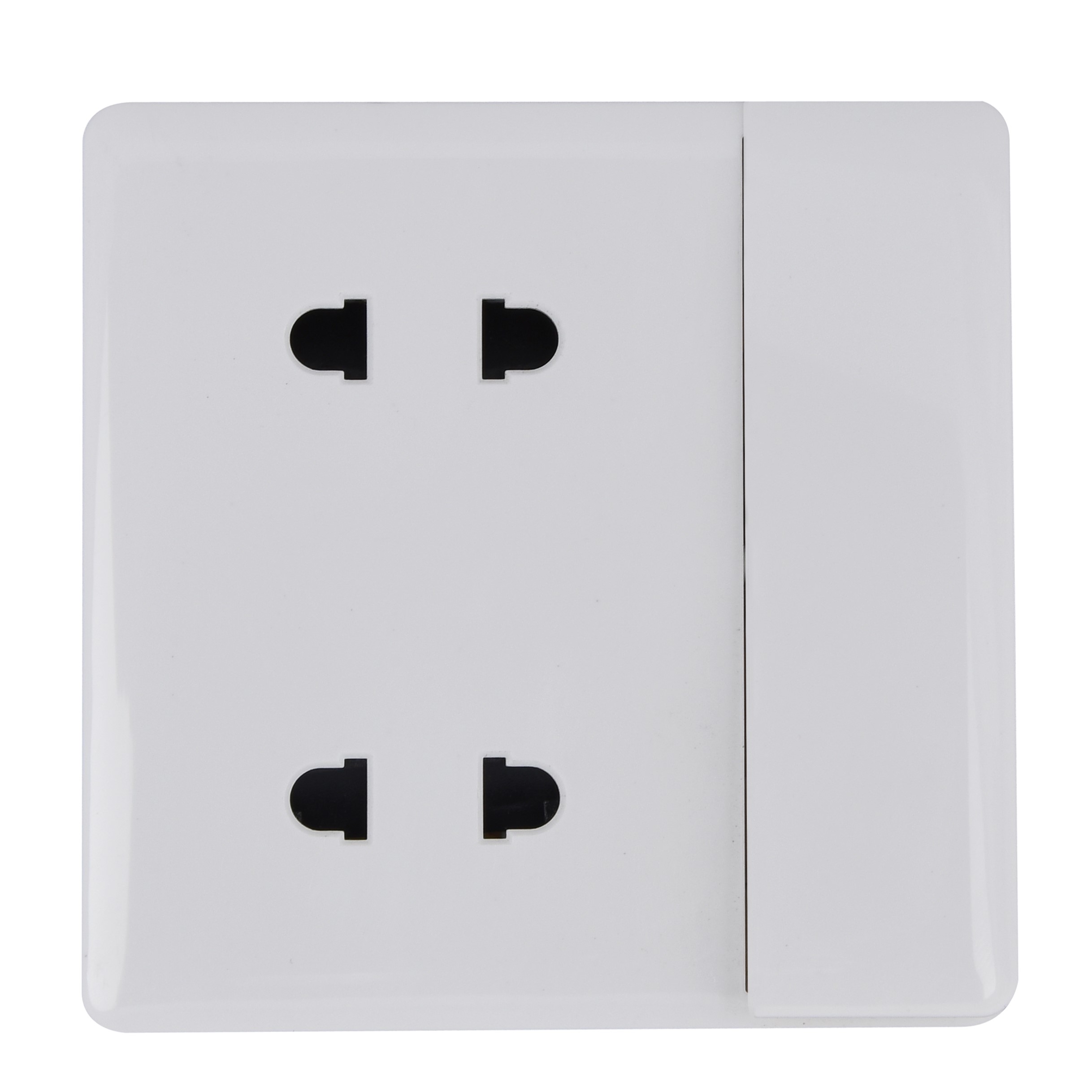 Square one-open, two-position four-pin socket