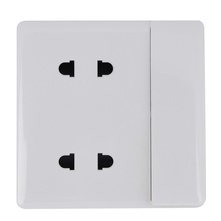 Square one-open, two-position four-pin socket