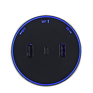 Round USB charging socket