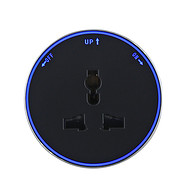 Round international universal adapter socket