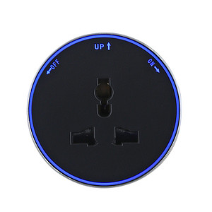 Round international universal adapter socket